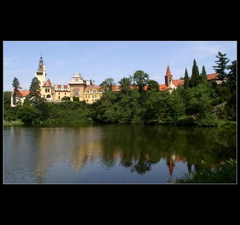 Panorama Průhonického zámku